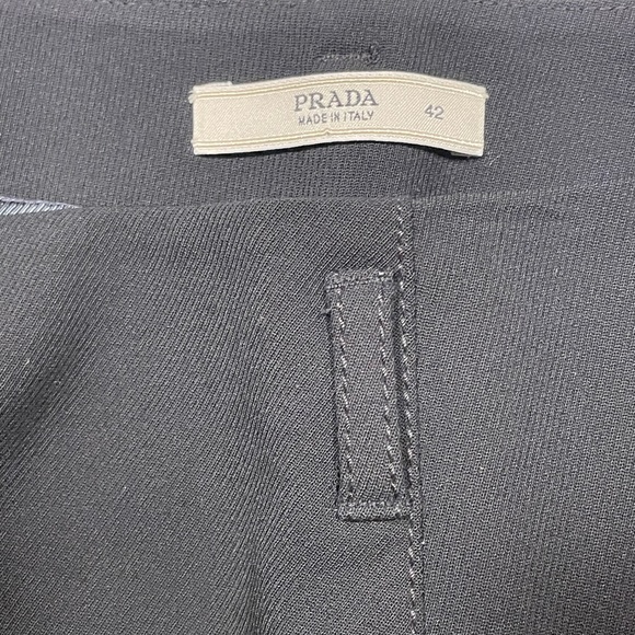 PRADA Skirt 42 M Wool Blend Black Italy Work Business Office Prada Prada - Picture 5 of 17